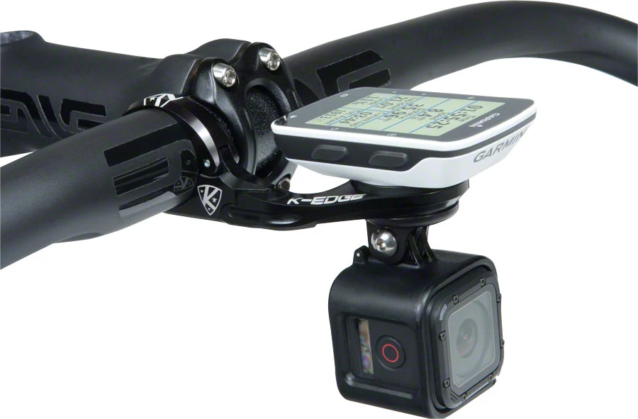 K-EDGE Pro Garmin Combo Handlebar Mount: 31.8mm. Black - Image 2